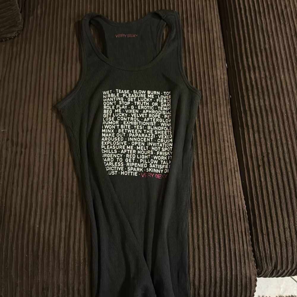 Victoria’s Secret, tank top black one size fit never been worn